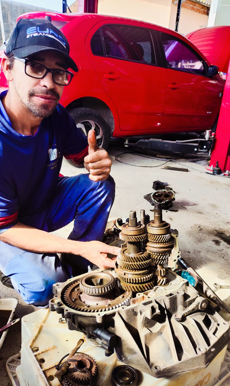 Miro da Mecânica Miro dando OK